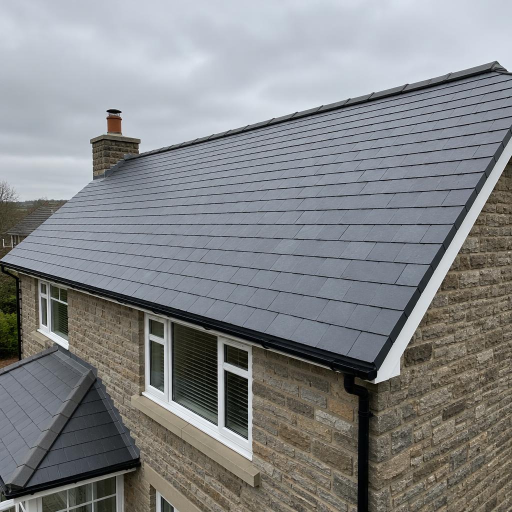 New slate roof