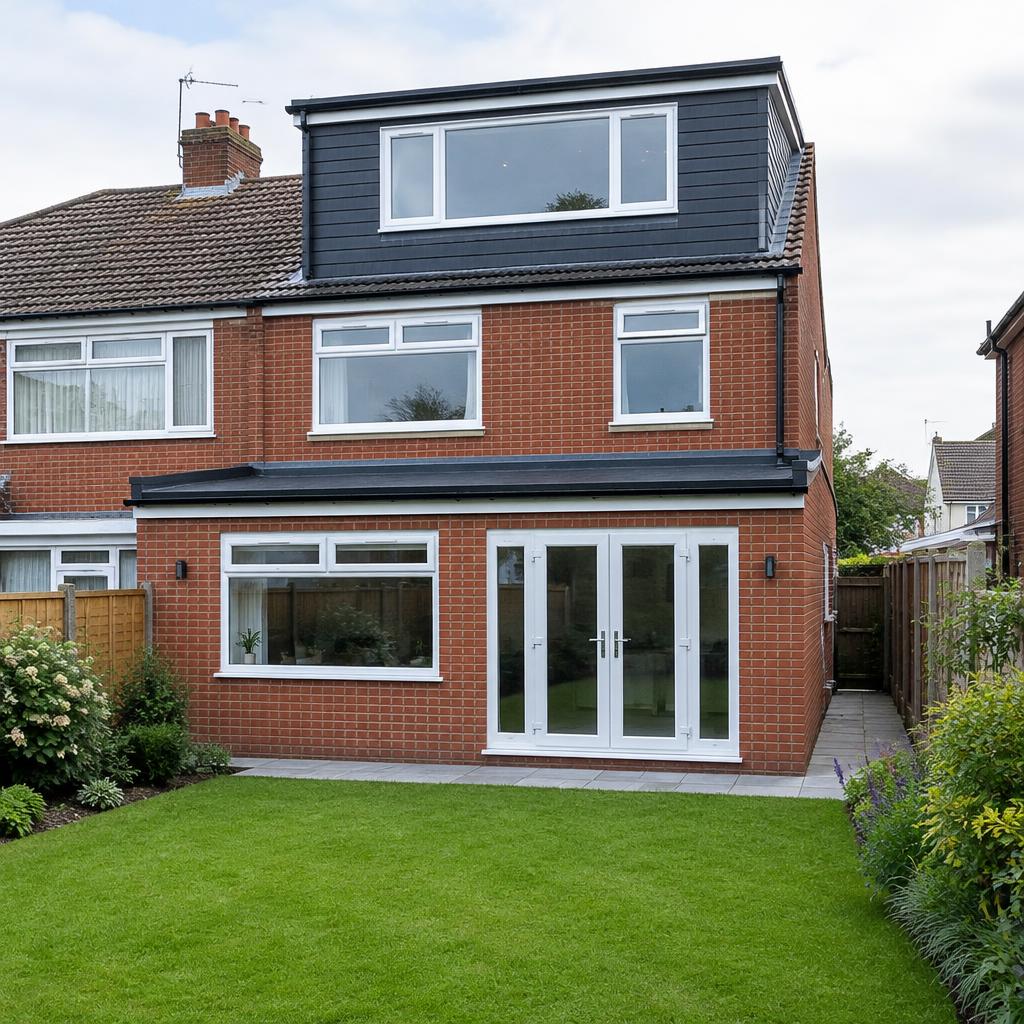 Dormer flat roof