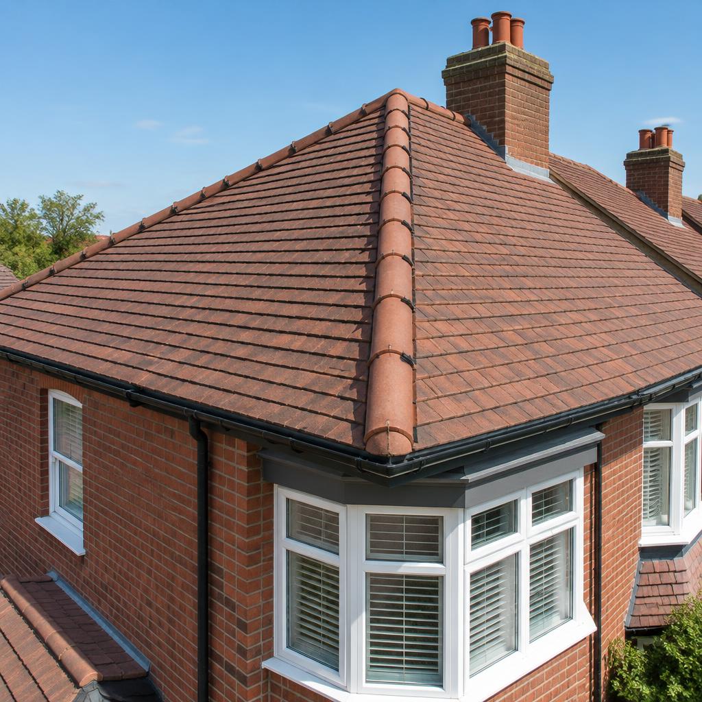 Dry ridge & clay tiles